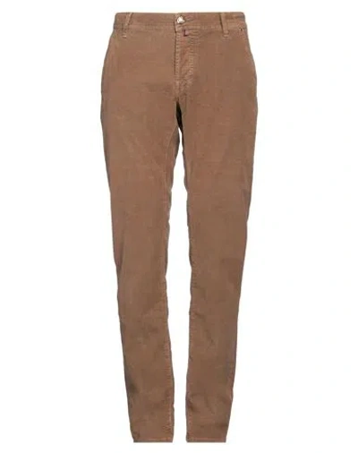 Jacob Cohёn Man Pants Camel Size 30 Cotton, Elastane In Brown