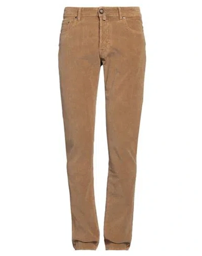 Jacob Cohёn Man Pants Camel Size 32 Cotton, Modal, Elastane, Polyester In Beige
