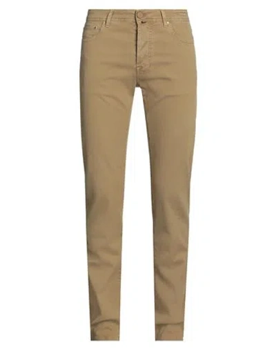 Jacob Cohёn Man Pants Camel Size 34 Cotton, Lyocell, Elastane, Polyester In Beige