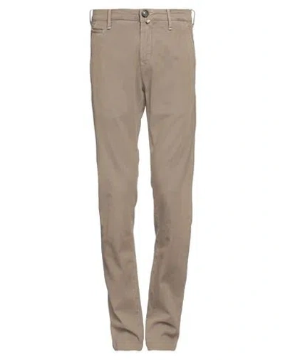 Jacob Cohёn Man Pants Camel Size 35 Cotton, Elastane In Beige