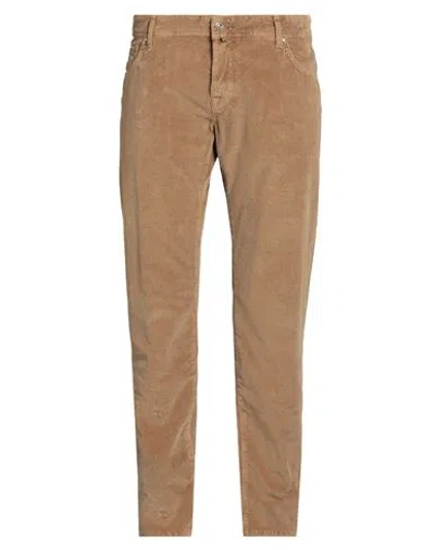 JACOB COHЁN JACOB COHЁN MAN PANTS CAMEL SIZE 40 COTTON, ELASTANE, POLYESTER