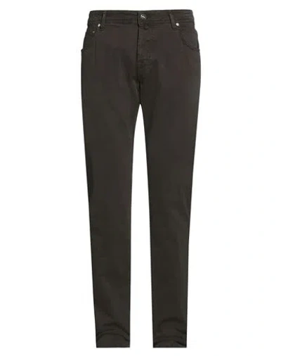 Jacob Cohёn Man Pants Chocolate Brown Size 35 Cotton, Elastane
