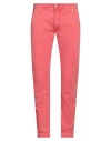 Jacob Cohёn Man Pants Coral Size 31 Cotton, Elastane In Red