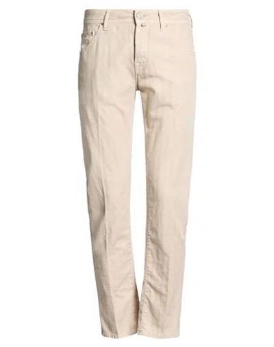 Jacob Cohёn Man Pants Cream Size 31 Cotton, Linen, Elastane In White