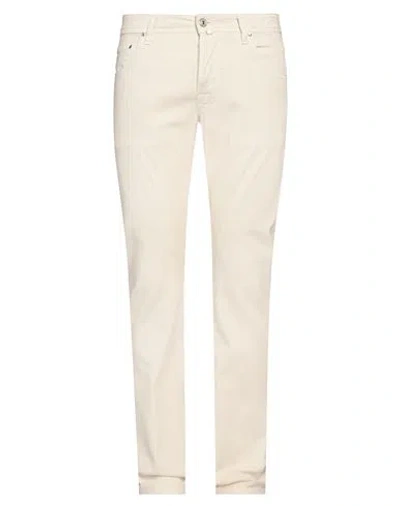 Jacob Cohёn Man Pants Cream Size 32 Cotton, Elastane In White