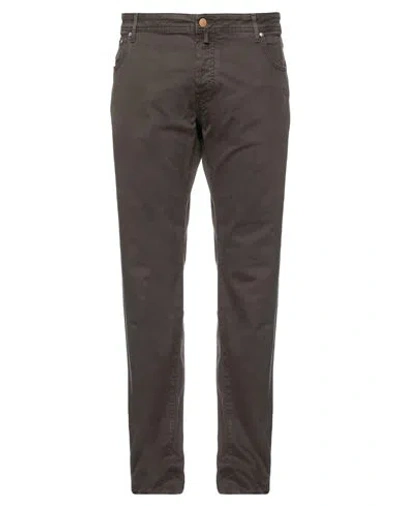 Jacob Cohёn Man Pants Dark Brown Size 29 Cotton, Modal, Elastane