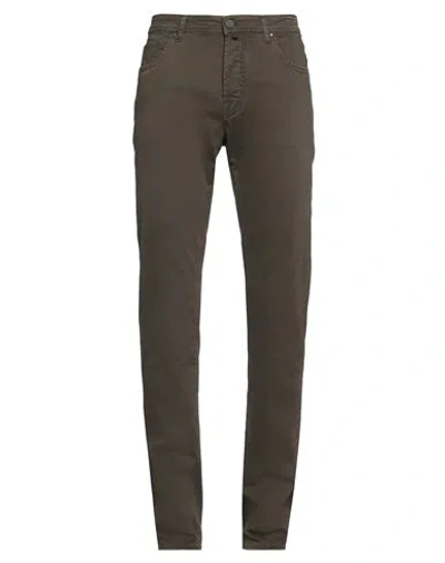 Jacob Cohёn Man Pants Dark Brown Size 33 Cotton, Elastane