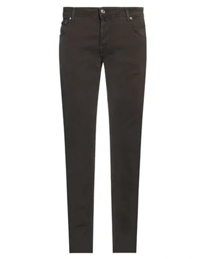 Jacob Cohёn Man Pants Dark Brown Size 33 Modal, Cotton, Elastane
