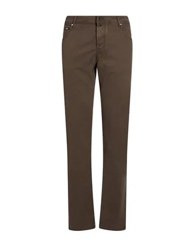 Jacob Cohёn Man Pants Dark Brown Size 40 Modacrylic, Cotton, Lyocell, Elastane