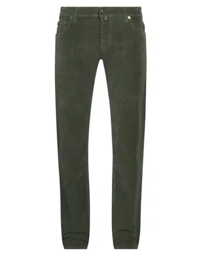 Jacob Cohёn Man Pants Dark Green Size 33 Cotton, Elastane, Polyester