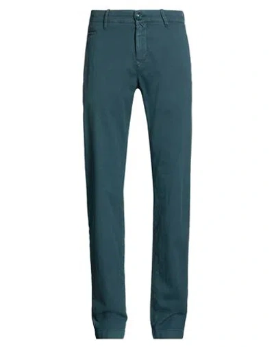Jacob Cohёn Man Pants Deep Teal Size 31 Cotton, Elastane In Green