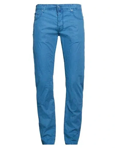 Jacob Cohёn Man Pants Deep Teal Size 34 Cotton, Lyocell, Elastane In Green