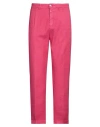 Jacob Cohёn Man Pants Fuchsia Size 35 Linen, Cotton, Elastane In Pink