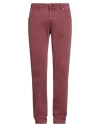 Jacob Cohёn Man Pants Garnet Size 32 Cotton, Elastane In Red
