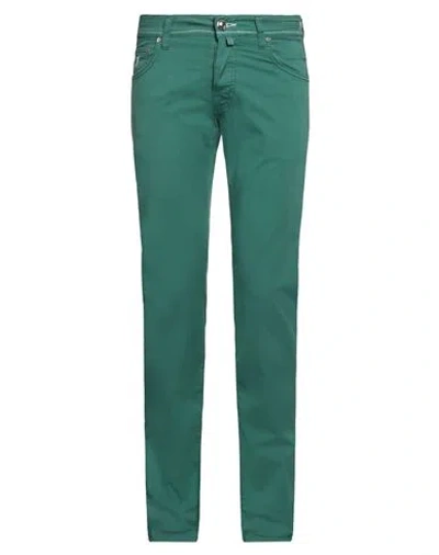 Jacob Cohёn Man Pants Dark Green Size 31 Cotton, Elastane