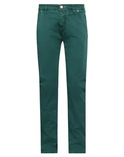 Jacob Cohёn Man Pants Green Size 30 Cotton, Elastane