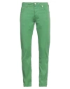 Jacob Cohёn Man Pants Green Size 35 Cotton, Elastane