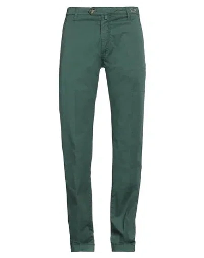 Jacob Cohёn Man Pants Green Size 35 Cotton, Elastane In Green