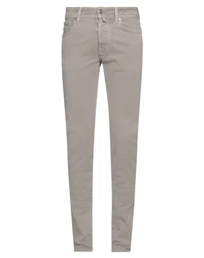 Jacob Cohёn Man Pants Grey Size 31 Cotton, Elastane In Gray