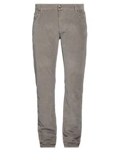 Jacob Cohёn Man Pants Grey Size 38 Cotton, Modal, Elastane, Polyester In Gray