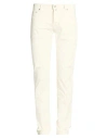 Jacob Cohёn Man Pants Ivory Size 34 Cotton, Elastane, Polyester In White