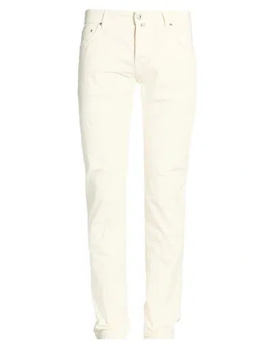 Jacob Cohёn Man Pants Ivory Size 34 Cotton, Elastane, Polyester In White