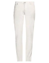 Jacob Cohёn Man Pants Off White Size 40 Cotton, Lyocell, Elastane In White