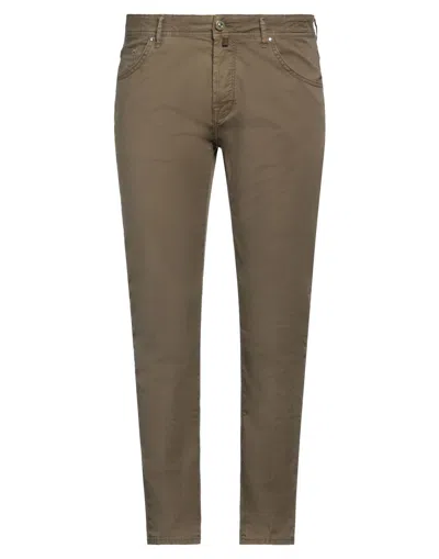 Jacob Cohёn Man Pants Khaki Size 29 Cotton, Elastane In Brown