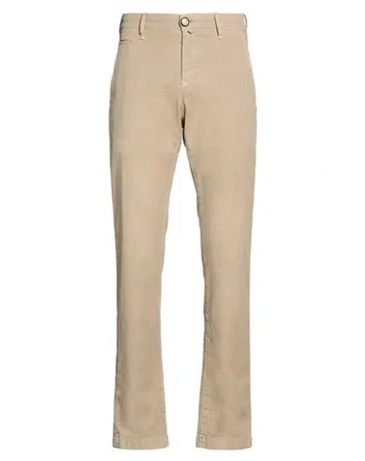 Jacob Cohёn Man Pants Khaki Size 30 Cotton, Elastane In Sand