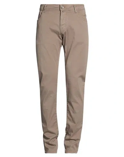 Jacob Cohёn Man Pants Khaki Size 30 Cotton, Lyocell, Elastane In Neutral