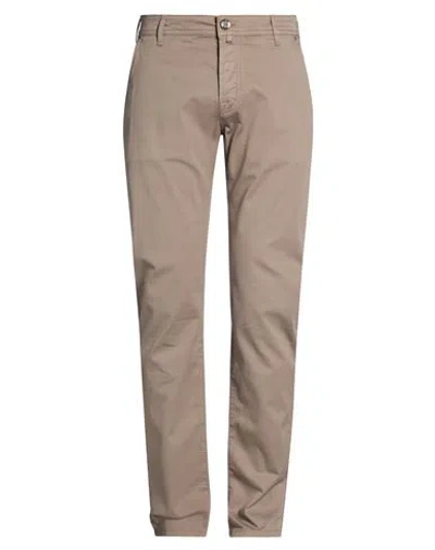 Jacob Cohёn Man Pants Khaki Size 34 Cotton, Lyocell, Elastane, Polyester In Brown