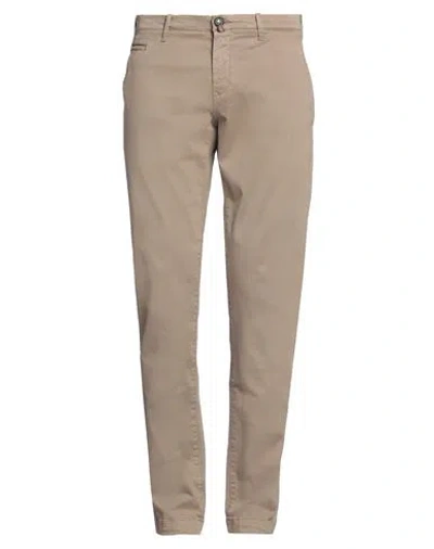Jacob Cohёn Man Pants Khaki Size 35 Cotton, Lyocell, Elastane, Polyester In Beige