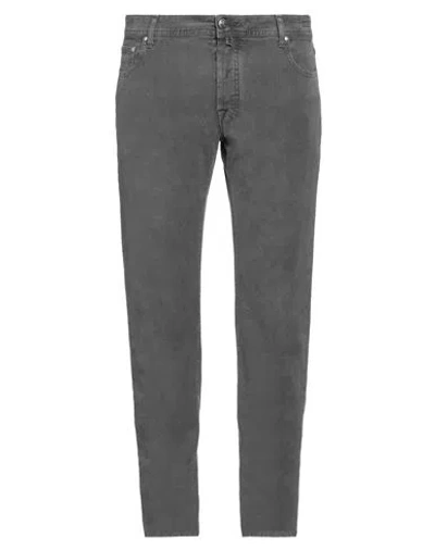 Jacob Cohёn Man Pants Lead Size 40 Cotton, Elastane In Grey