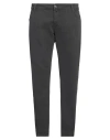 Jacob Cohёn Man Pants Lead Size 40 Cotton, Elastane, Soft Leather In Grey