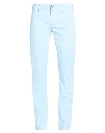 Jacob Cohёn Man Pants Light Blue Size 33 Cotton, Elastane, Polyester