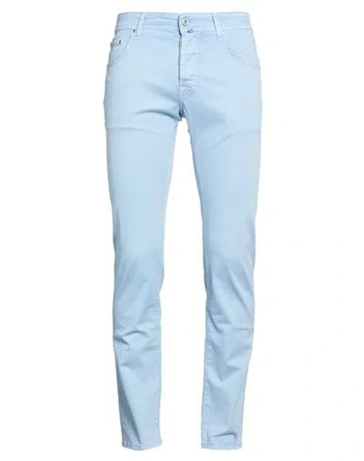 Jacob Cohёn Man Pants Light Blue Size 33 Cotton, Lyocell, Elastane