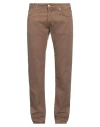 Jacob Cohёn Man Pants Light Brown Size 33 Modal, Cotton, Elastane, Polyester In Black