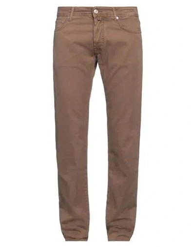 Jacob Cohёn Man Pants Light Brown Size 33 Modal, Cotton, Elastane, Polyester In Black