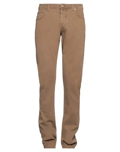 Jacob Cohёn Man Pants Light Brown Size 35 Modal, Cotton, Elastane