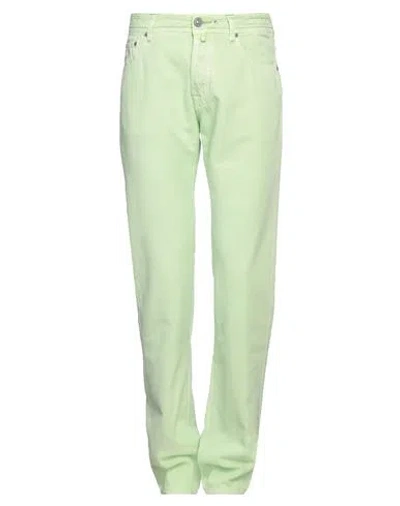 Jacob Cohёn Man Pants Light Green Size 34 Cotton, Linen