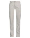 Jacob Cohёn Man Pants Light Grey Size 28 Cotton, Elastane In Gray