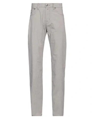 Jacob Cohёn Man Pants Light Grey Size 30 Cotton, Elastane In Gray