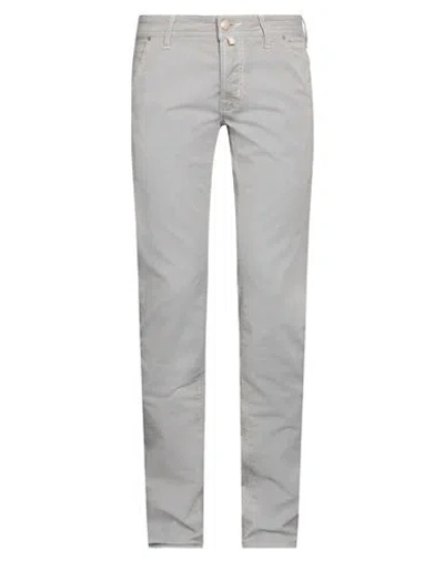 Jacob Cohёn Man Pants Light Grey Size 31 Cotton, Polyester, Elastane In Gray