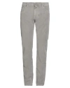 Jacob Cohёn Man Pants Light Grey Size 34 Cotton, Elastane In Gray