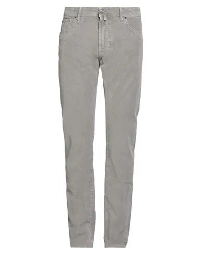 Jacob Cohёn Man Pants Light Grey Size 34 Cotton, Elastane In Gray