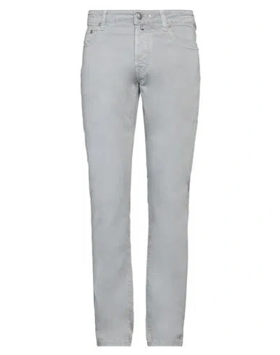 Jacob Cohёn Man Pants Light Grey Size 34 Cotton, Elastane In Grey