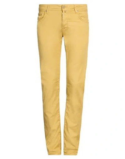 Jacob Cohёn Man Pants Marigold Size 31 Cotton, Lyocell, Elastane In Yellow