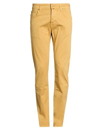 Jacob Cohёn Man Pants Marigold Size 33 Cotton, Lyocell, Elastane In Yellow