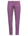 Jacob Cohёn Man Pants Mauve Size 34 Cotton, Elastane In Purple