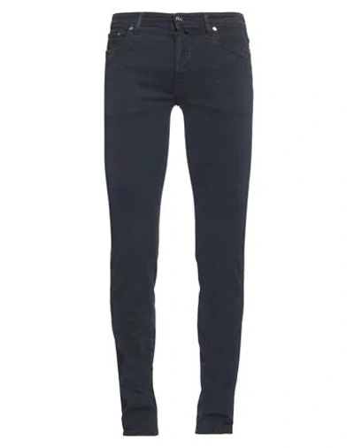 Jacob Cohёn Man Pants Midnight Blue Size 32 Cotton, Elastane In Black